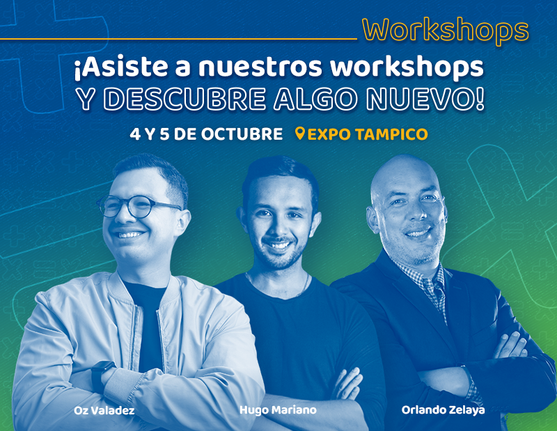 ¡Asiste a nuestros workshops y descubre algo nuevo!