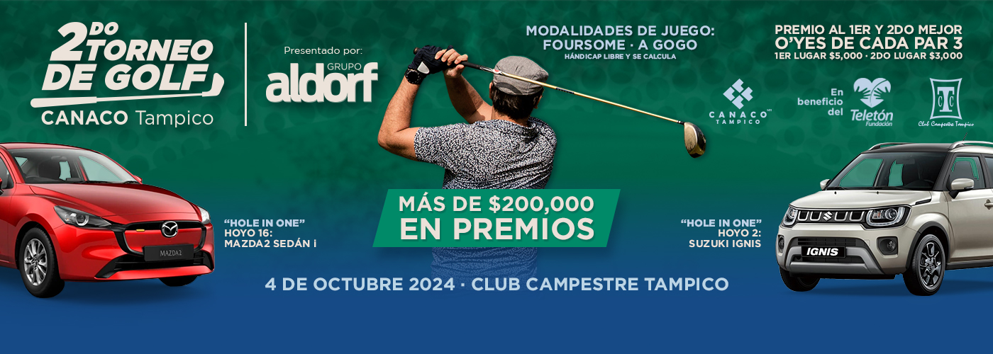 2DO TORNEO DE GOLF de Canaco Tampico